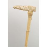 19TH-CENTURY IVORY RIDING CROP