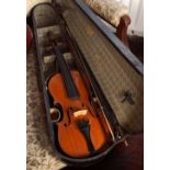 CASED FRENCH VIOLIN