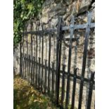 PAIR 19TH-CENTURY FORGED IRON GATES