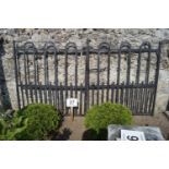 PAIR 19TH-CENTURY FORGED IRON GATES