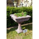 LARGE ITALIAN MARBLE BIRD BATH