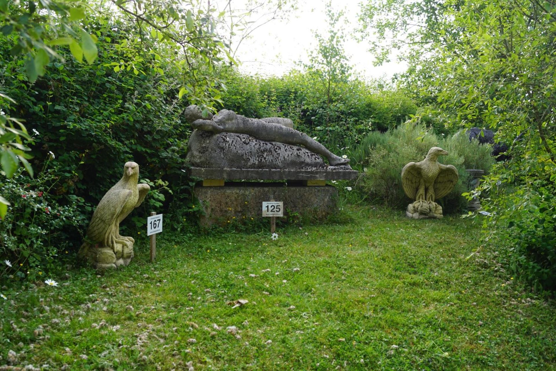 PAIR OF LARGE GARDEN SCULPTURES