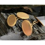 9 CT. GOLD VINTAGE HALLMARKED CUFFLINKS