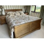 HARDWOOD KING SIZE SLEIGH BED