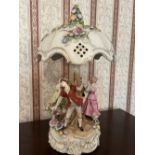 GERMAN PORCELAIN FIGURAL TABLE LAMP