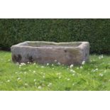 19TH-CENTURY CUT STONE TROUGH