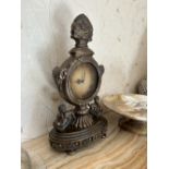 COLD CAST BRONZED CASED MANTEL CLOCK