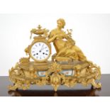 19TH-CENTURY ORMOLU MANTEL CLOCK