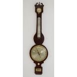 REGENCY MAHOGANY BAROMETER