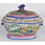 LARGE MASON'S IRONSTONE TUREEN AND COVER
