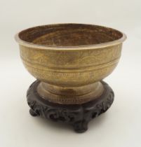 19TH-CENTURY ISLAMIC BRASS BOWL