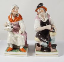 PAIR 19TH-CENTURY STAFFORDSHIRE FIGURES