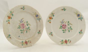 2 PORCELAIN FAMILLE ROSE PLATES