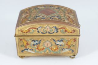 19TH-CENTURY ORMOLU & CHAMPLEVÉ ENAMELLED CASKET