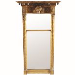 REGENCY PERIOD GILT FRAMED PIER MIRROR