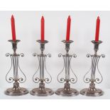 SET OF FOUR 19TH-CENTURY SHEFFIELD CANDLESTICKS