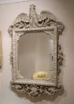 19TH-CENTURY CARVED WOOD PIER MIRROR