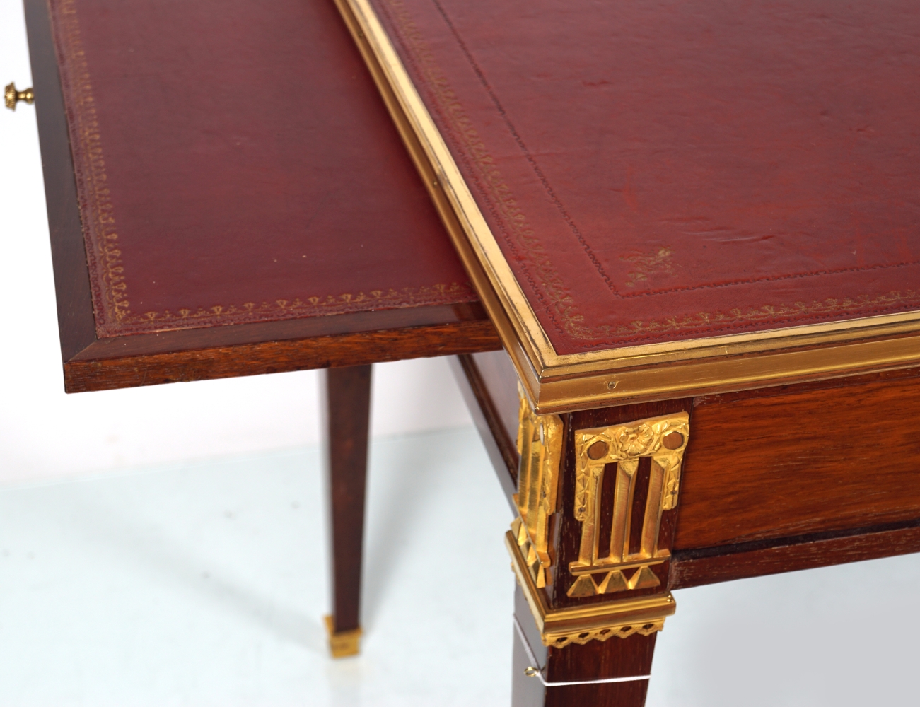 19TH-CENTURY FRENCH MAHOGANY & ORMOLU BUREAU PLAT - Image 4 of 4