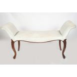 GEORGE III MAHOGANY WINDOW SEAT