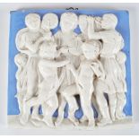 19TH-CENTURY ITALIAN GLAZED POTTERY RELIEF PLAQUE