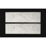 PAIR OF NEO-CLASSICAL PLASTER PLAQUES