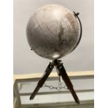 20TH-CENTURY TERRESTRIAL GLOBE