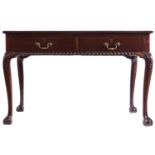 EDWARDIAN PERIOD CHIPPENDALE LIBRARY TABLE