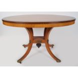 19TH-CENTURY SATINWOOD CENTRE TABLE