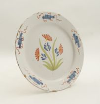 18TH-CENTURY HAND PAINTED QUIMPER PLATES