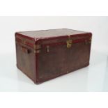 LARGE LEATHER TRUNK