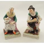 PAIR 19TH-CENTURY STAFFORDSHIRE FIGURES