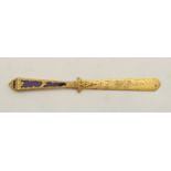 19TH-CENTURY ORMOLU PAPER KNIFE