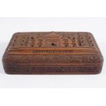 TAJ MAHAL CARVED HARDWOOD JEWELLERY BOX