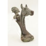 VICTORIAN BRASS EQUINE THEMED DOOR KNOCKER