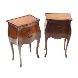 PAIR LOUIS XV STYLE KINGWOOD BEDSIDE CHESTS