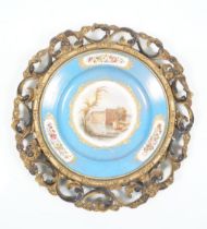 LARGE 19TH-CENTURY SEVRES TOPOGRAPHICAL PLAQUE