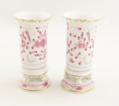 PAIR OF 19TH-CENTURY MEISSEN VASES