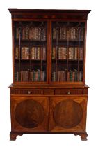 GEORGE III MAHOGANY & INLAID BOOKCASE