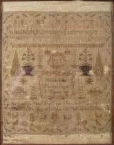 19TH-CENTURY SAMPLER EMBROIDERY