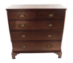 GEORGE III MAHOGANY AND INLAID CHEST