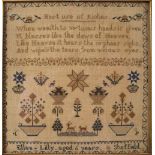 19TH-CENTURY SAMPLER EMBROIDERY