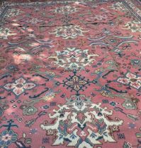 LARGE ANTIQUE TURKAMAN CARPET