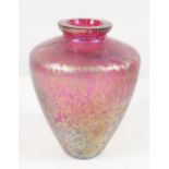 IRIDESCENT ART GLASS VASE