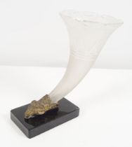 REGENCY CUT GLASS VASE