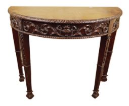 LATE 19TH-CENTURY MAHOGANY ADAM SIDE TABLE