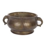 CHINESE QING BRONZE CENSER