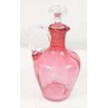 VICTORIAN RUBY GLASS DECANTER