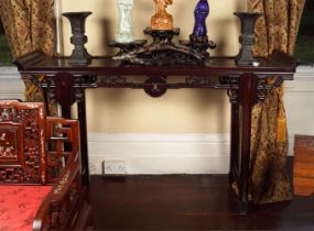 CHINESE HARDWOOD ALTAR TABLE