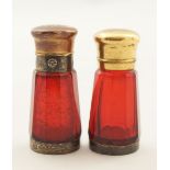 TWO 19TH-CENTURY PERFUME DECANTERS