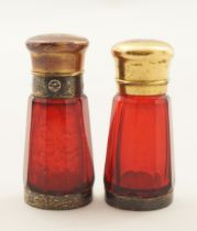 TWO 19TH-CENTURY PERFUME DECANTERS
